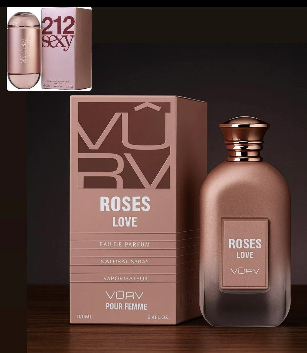Roses Love by VÜRV compared to 212 Sexy by Carolina Herrera